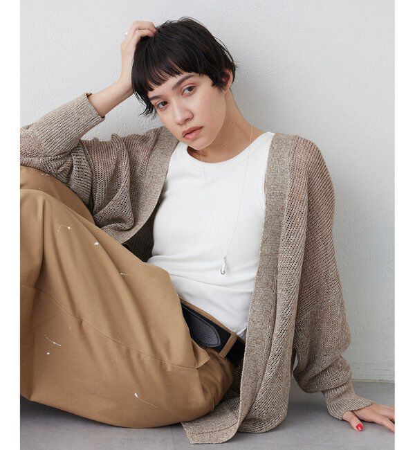  「メッシュニットカーディガン」|ニット・セーター|