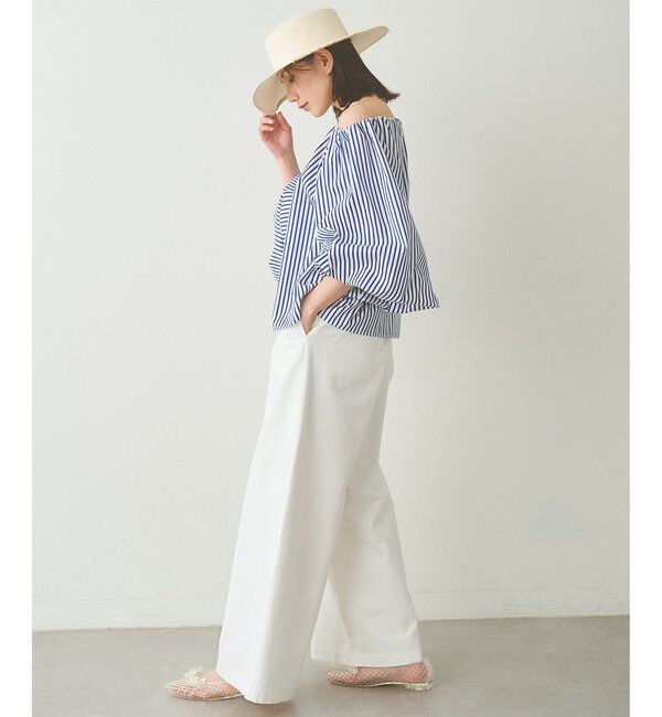  「タイプライターオフショルブラウス」|シャツ・ブラウス|