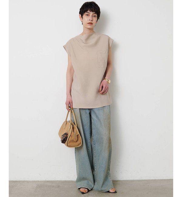  「ドレープノースリーブブラウス」|シャツ・ブラウス|