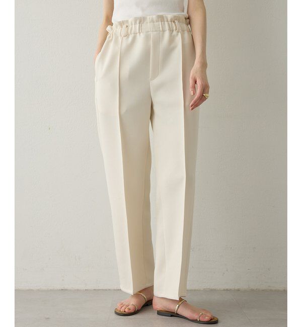  「【Drawing Numbers】トリプルクロスドロストワイドパンツ」|チノ|アイボリー