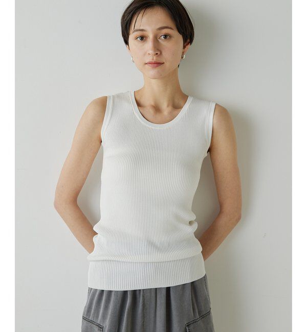  「【Drawing Numbers】リブニットタンク」|ニット・セーター|