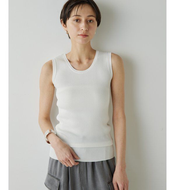  「【Drawing Numbers】リブニットタンク」|ニット・セーター|