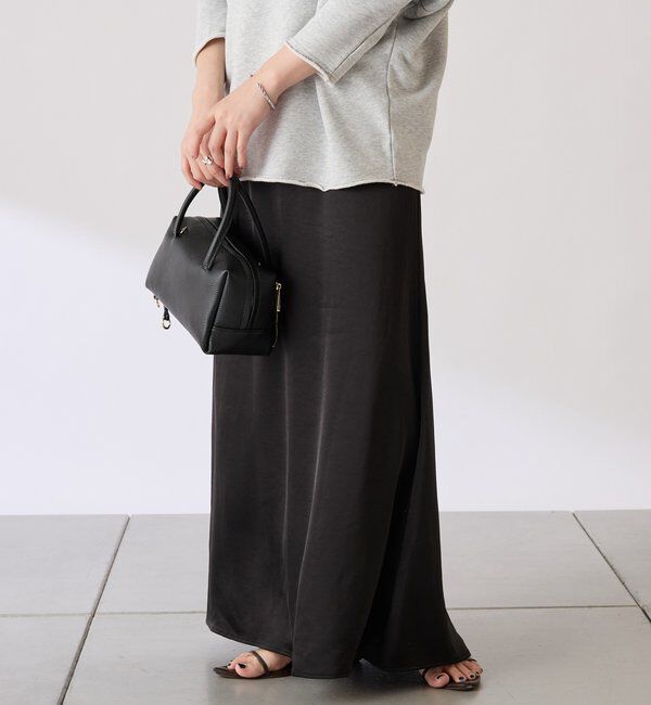  「【COLLAGE&times;gemeil　コラボアイテム】レイヤードサテンスカート」|スカート|