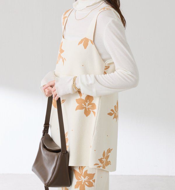  「フラワージャガードニットキャミ/セットアップ」|ニット・セーター|