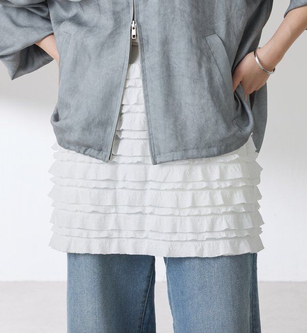  「【PROVOKE別注アイテム】 フリルレイヤードスカート」|スカート|