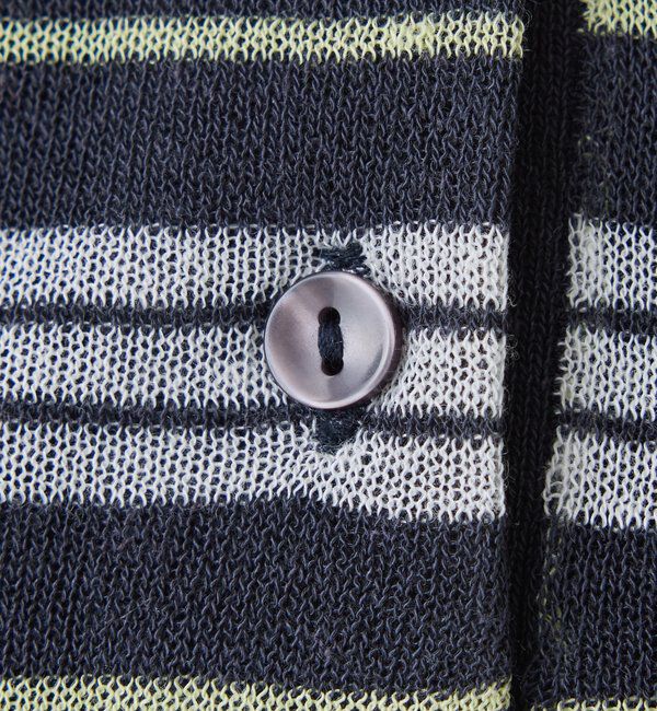  「シアーボーダーポロニット」|ニット・セーター|