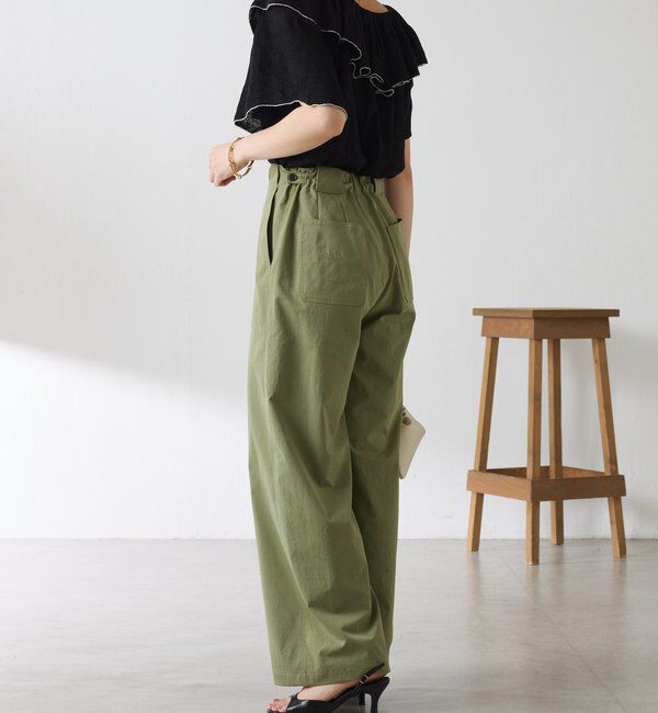  「ラッフルオフショルダーシアーニット」|ニット・セーター|