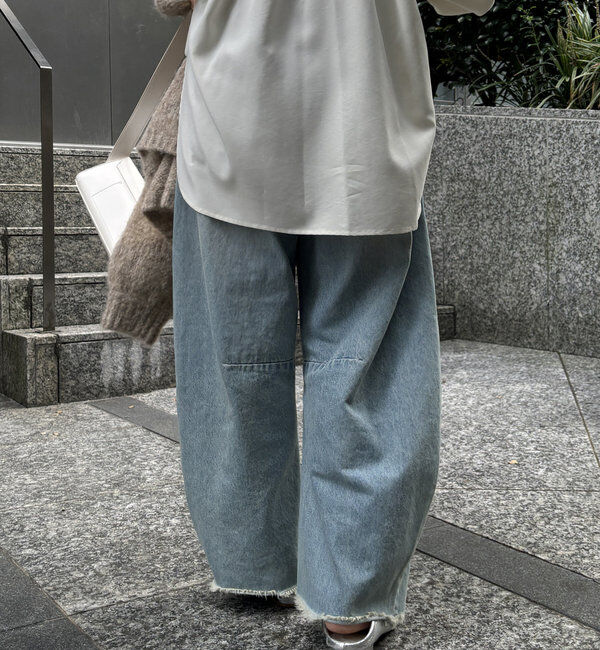  「【ベストセラーアイテム】ダメージカーブデニム」|デニム|