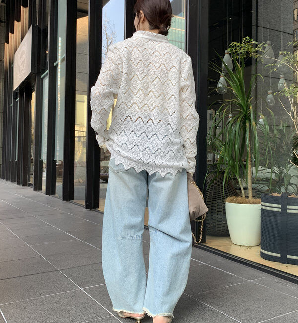  「【ベストセラーアイテム】ダメージカーブデニム」|デニム|