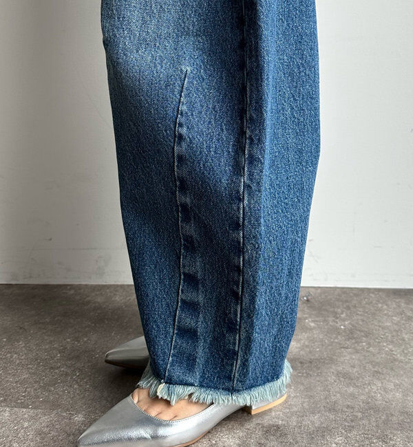  「【ベストセラーアイテム】ダメージカーブデニム」|デニム|