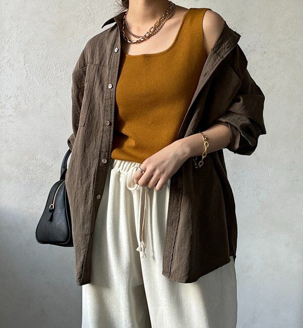  「スクエアニットタンク」|ニット・セーター|