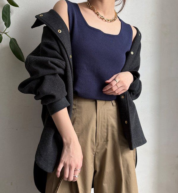  「スクエアニットタンク」|ニット・セーター|