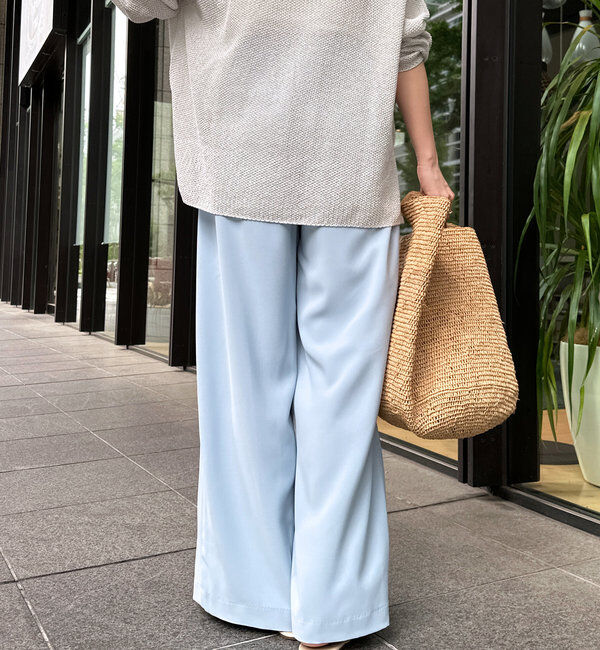  「【累計販売数3万枚突破/21色4サイズ展開！】タックワイドパンツ」|チノ|