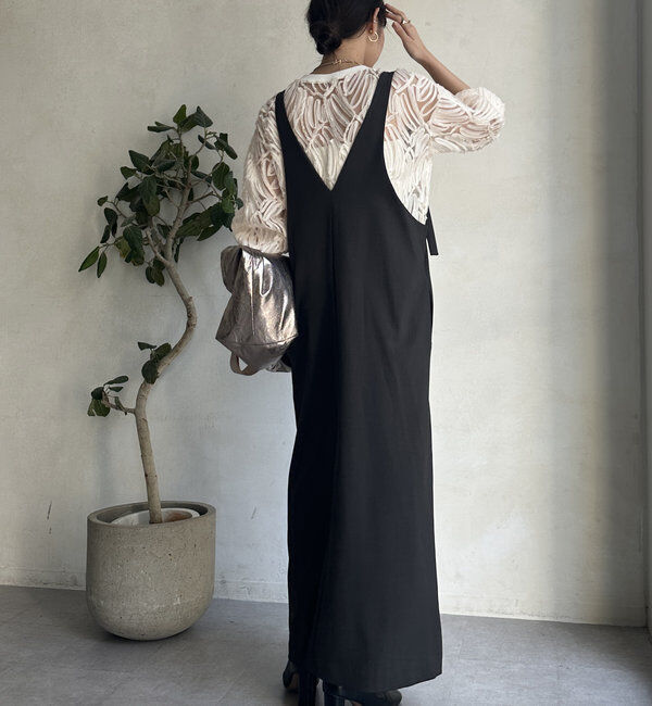  「【新色追加/前後2WAYで着られる】深Vワンピース」|ワンピース|