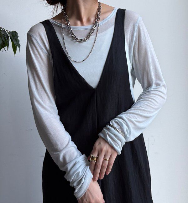  「【新色追加/前後2WAYで着られる】深Vワンピース」|ワンピース|