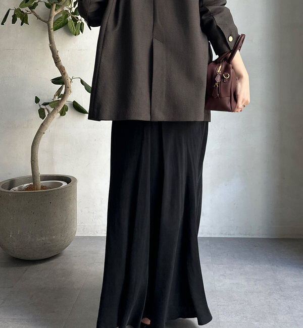  「キュプラ混フレアスカート」|スカート|