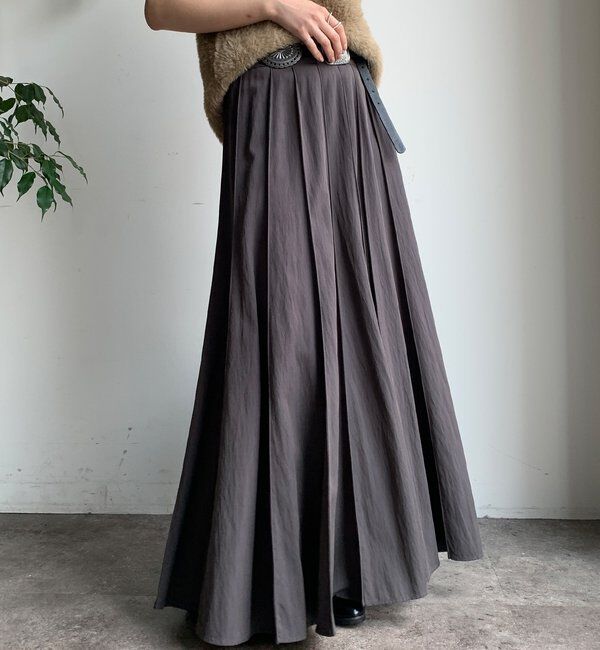  「パネルプリーツスカート」|スカート|