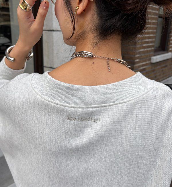  「【新色追加】【インフルエンサー OKOCHI企画】ハーフジップスウェット」|Tシャツ・カットソー|