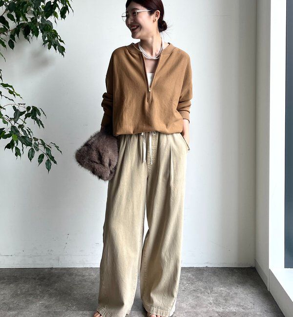  「【新色追加】【インフルエンサー OKOCHI企画】ハーフジップスウェット」|Tシャツ・カットソー|