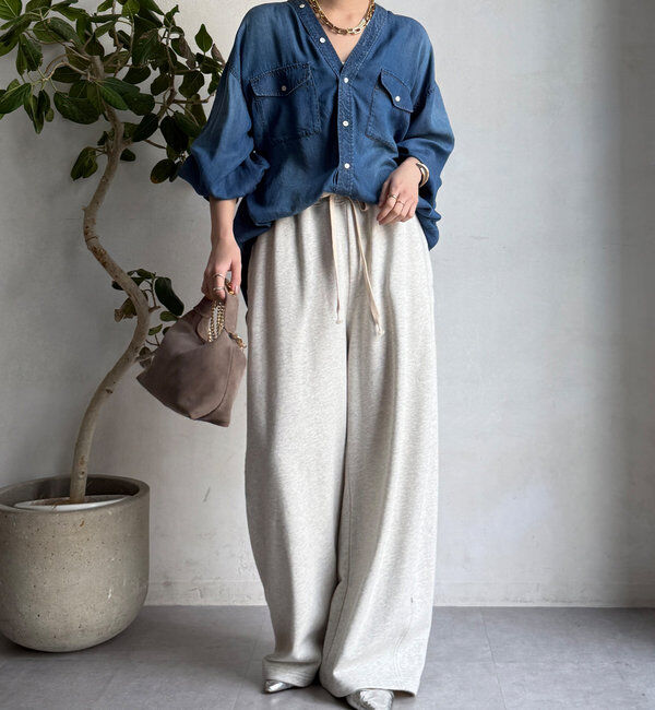  「ドロストスウェットパンツ」|チノ|