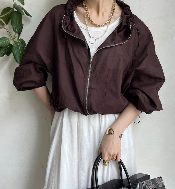  「【新色追加】綿ローンドロストブルゾン」|ブルゾン・スタジャン|