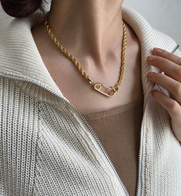  「フックパーツネックレス」|ネックレス|