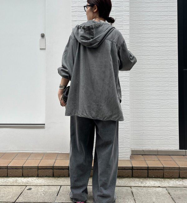  「シアーデニムフーディーシャツ」|シャツ・ブラウス|