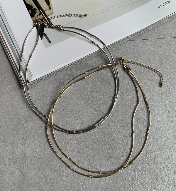  「パイプレイヤードネックレス」|ネックレス|