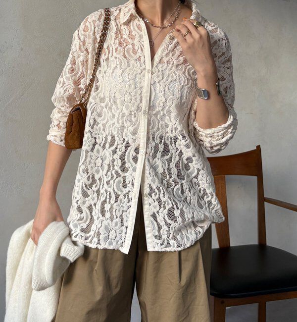  「フロッキーレースシャツ」|シャツ・ブラウス|