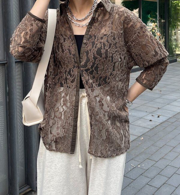  「フロッキーレースシャツ」|シャツ・ブラウス|