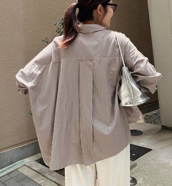  「ストライプポンチョブラウス」|シャツ・ブラウス|