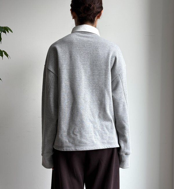  「【インフルエンサー OKOCHI企画】シャツ襟ラガースウェットトップス」|Tシャツ・カットソー|