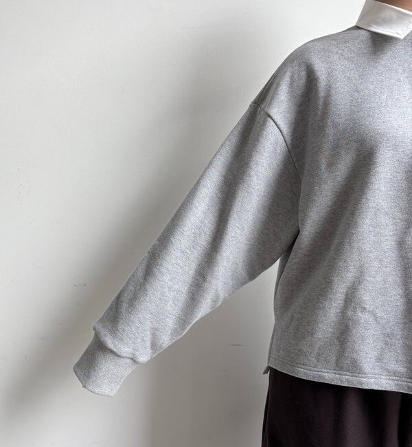  「【インフルエンサー OKOCHI企画】シャツ襟ラガースウェットトップス」|Tシャツ・カットソー|