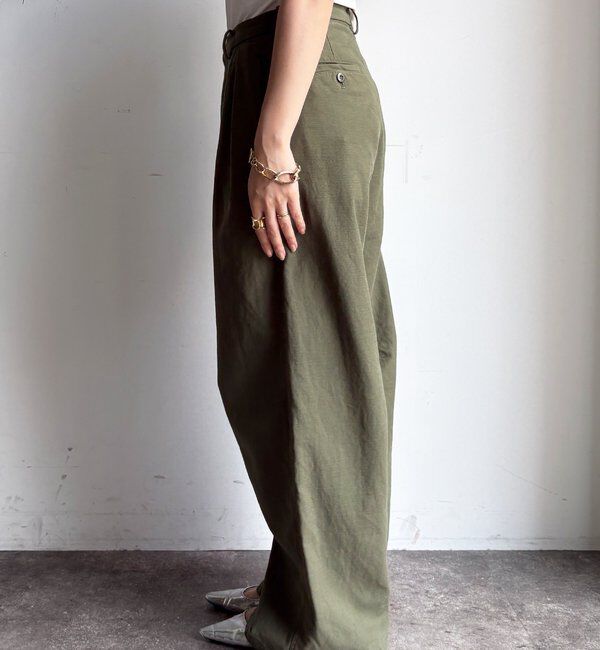  「タックトラウザーパンツ」|チノ|