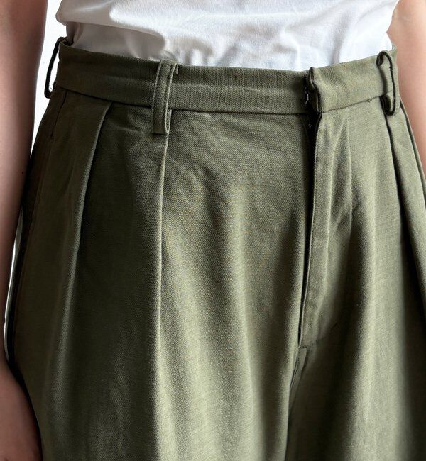  「タックトラウザーパンツ」|チノ|