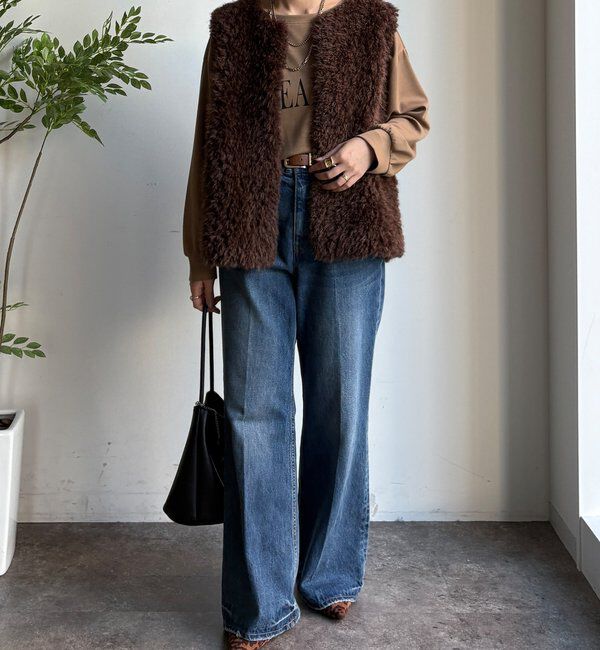  「フェイクカシミヤファーベスト」|ベスト・ジレ|