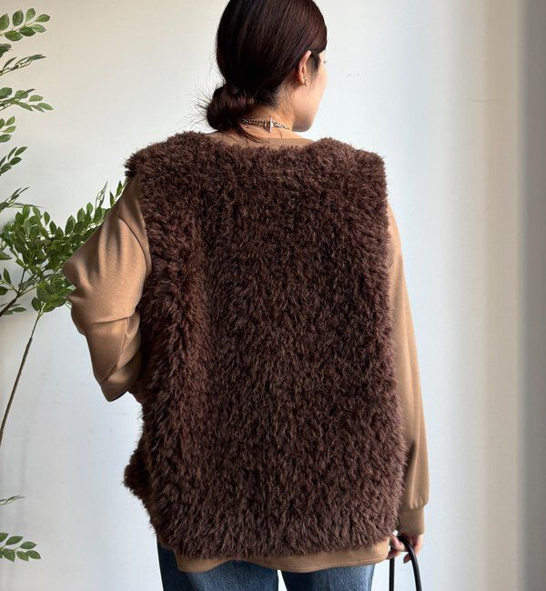  「フェイクカシミヤファーベスト」|ベスト・ジレ|