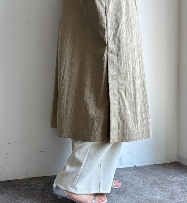  「フィブリルタッチフーディージップロングコート」|その他|