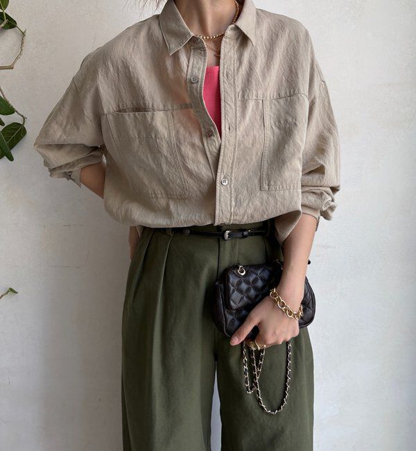  「【セットアップ対応】ピグメントライクシャツ」|シャツ・ブラウス|