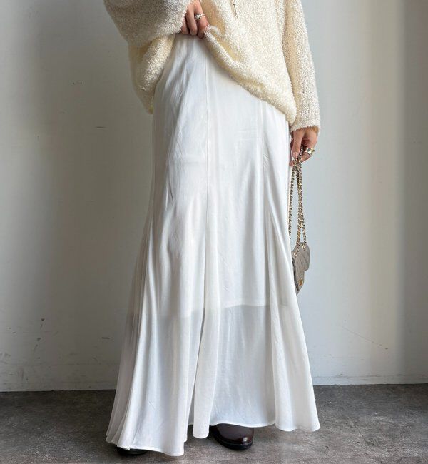  「キュプラフレアスカート」|スカート|オフホワイト