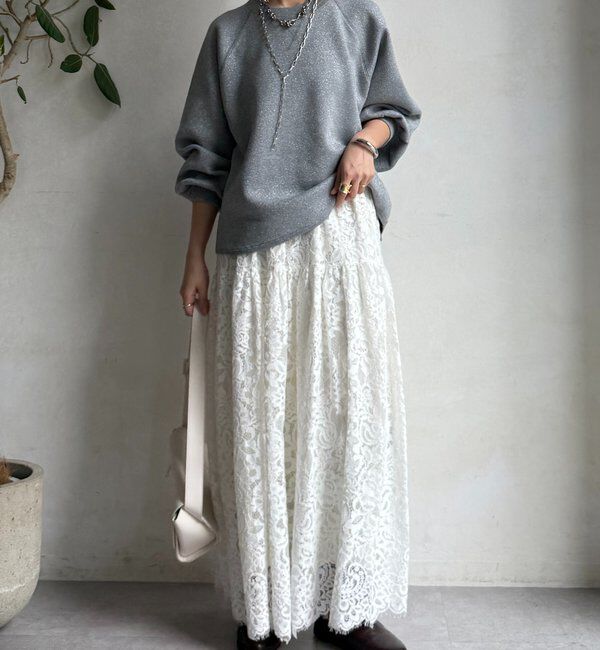  「ラメニットプルオーバー」|ニット・セーター|