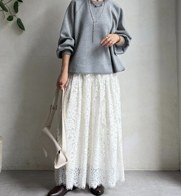  「ラメニットプルオーバー」|ニット・セーター|