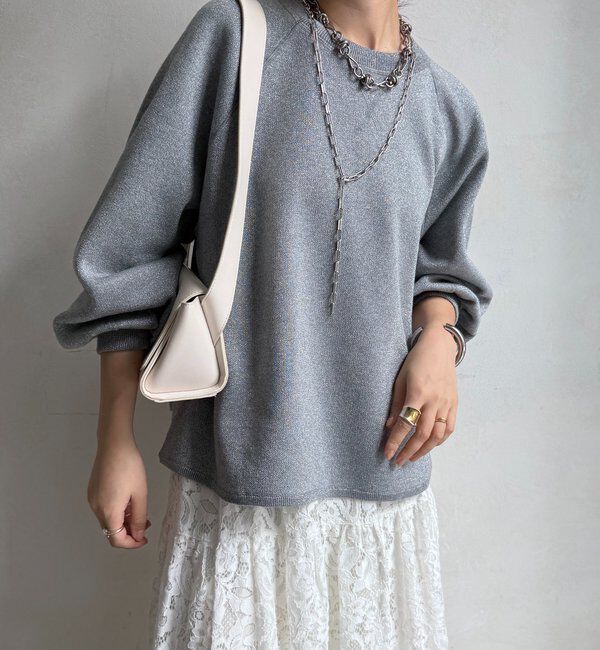  「ラメニットプルオーバー」|ニット・セーター|