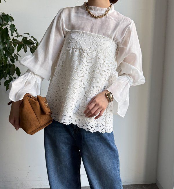  「フロッキーレースビスチェ」|シャツ・ブラウス|