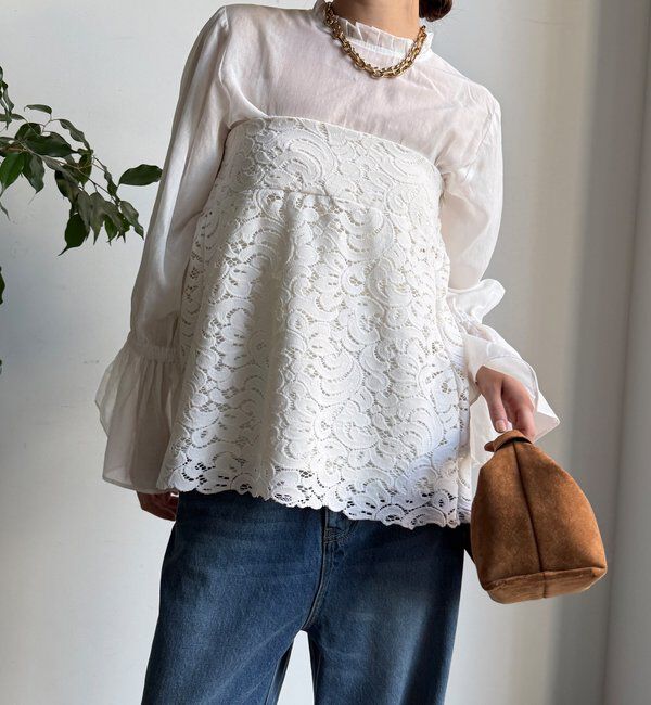  「フロッキーレースビスチェ」|シャツ・ブラウス|