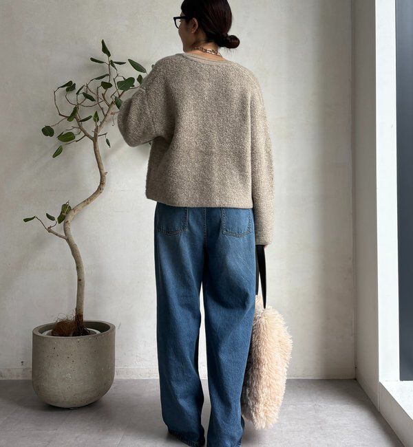  「ループヤーンニットジャケット」|カーディガン|