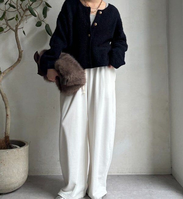  「ループヤーンニットジャケット」|カーディガン|