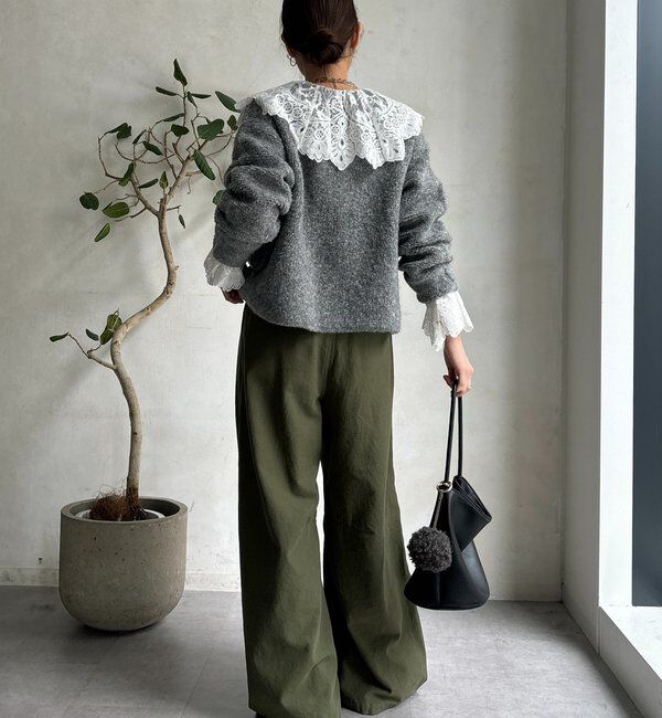  「ループヤーンニットジャケット」|カーディガン|