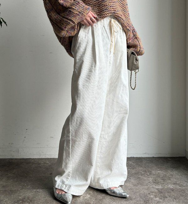  「コーデュロイワイドイージーパンツ」|チノ|