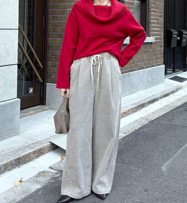  「コーデュロイワイドイージーパンツ」|チノ|